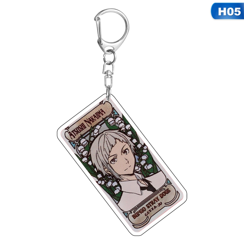 flowersqueen Móc khóa hình hoa hoạt hình Bungo Stray Dogs