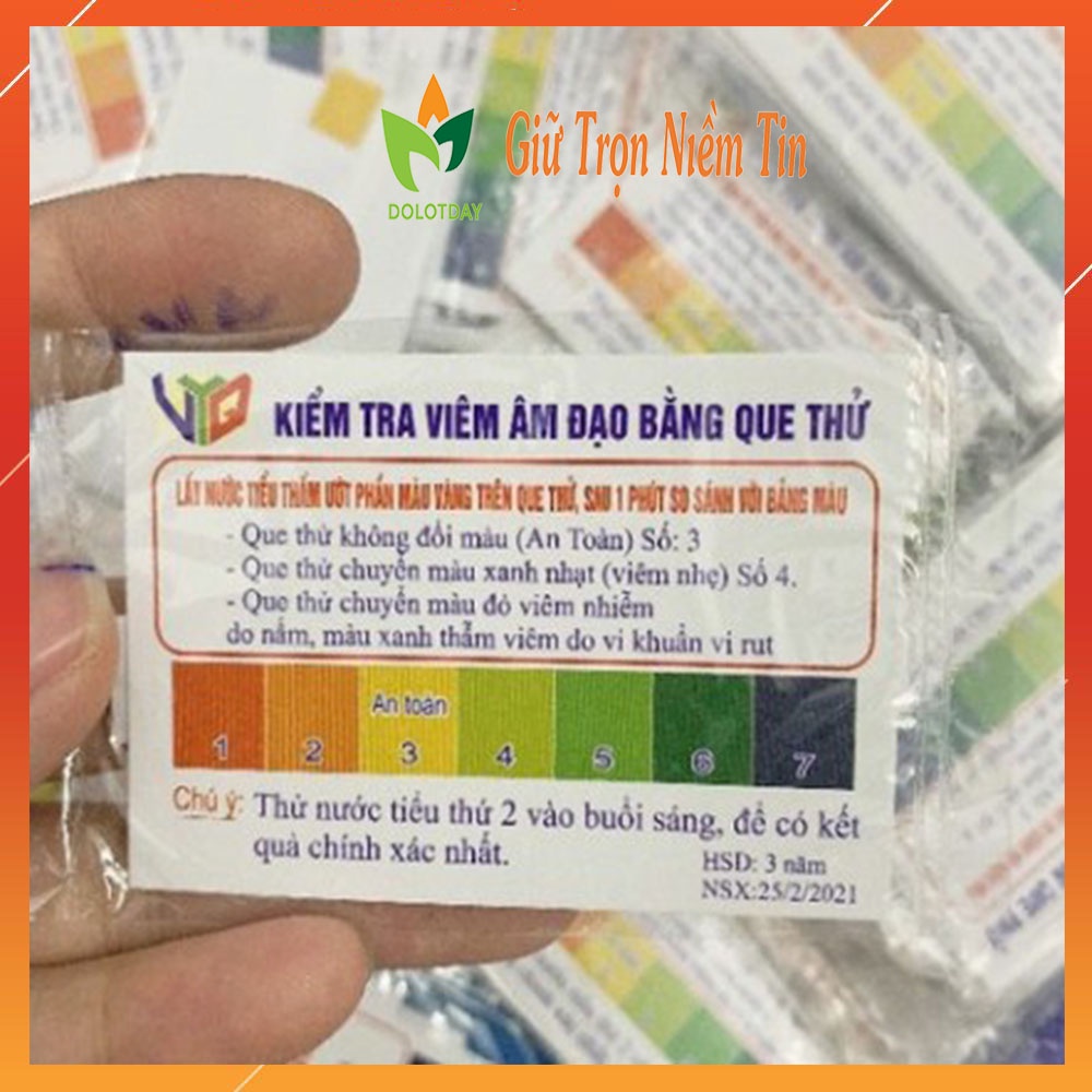 QUE KIỂM TRA ÂM ĐẠO TEST THỬ VIÊM NHIỄM PHỤ KHOA HÀNG CHẤT LƯỢNG DOLOTDAY