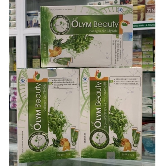 Thạch giảm cân Cần Tây Collagen OLYM BEAUTY- Hỗ trợ giảm cân hiệu quả, làm sáng da và đẹp da