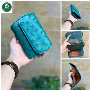 VÍ GẤP 3 DA ĐÀ ĐIỂU MINI - CÁ SẤU GÒ VẤP