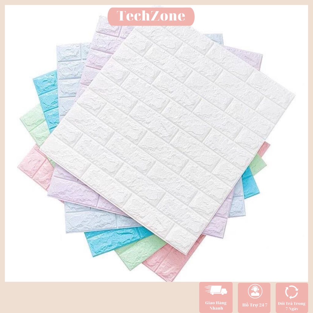 Xốp dán tường 3D giả gạch cách âm, chống ẩm mốc