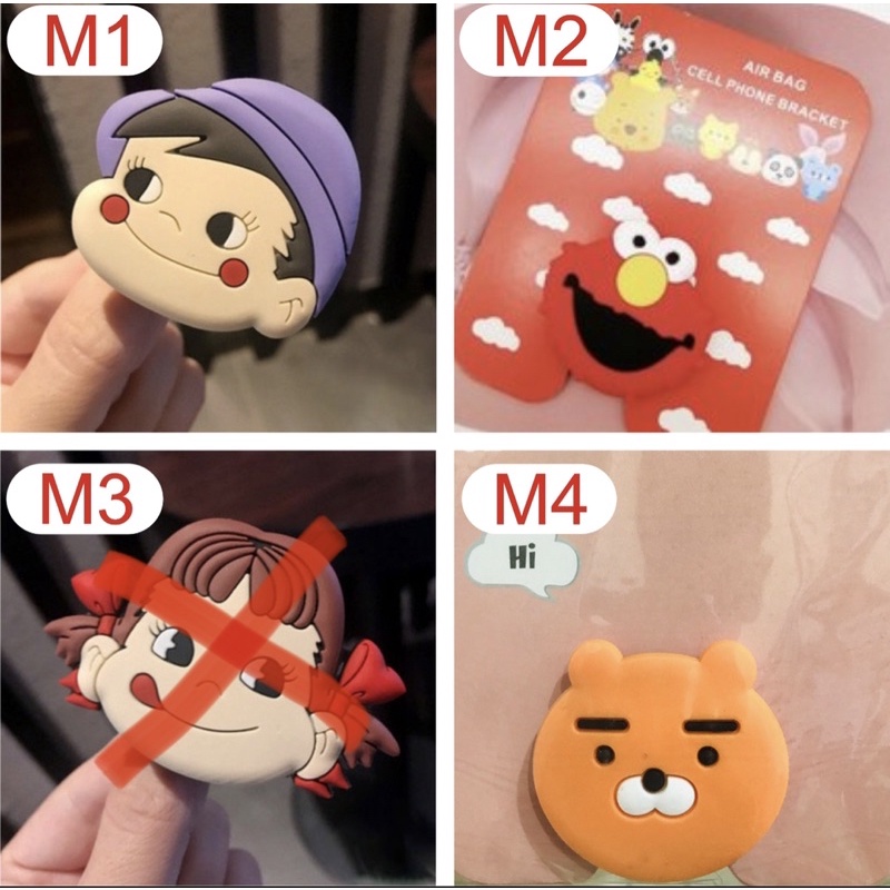 Popsocket đa năng hình thú Silicon