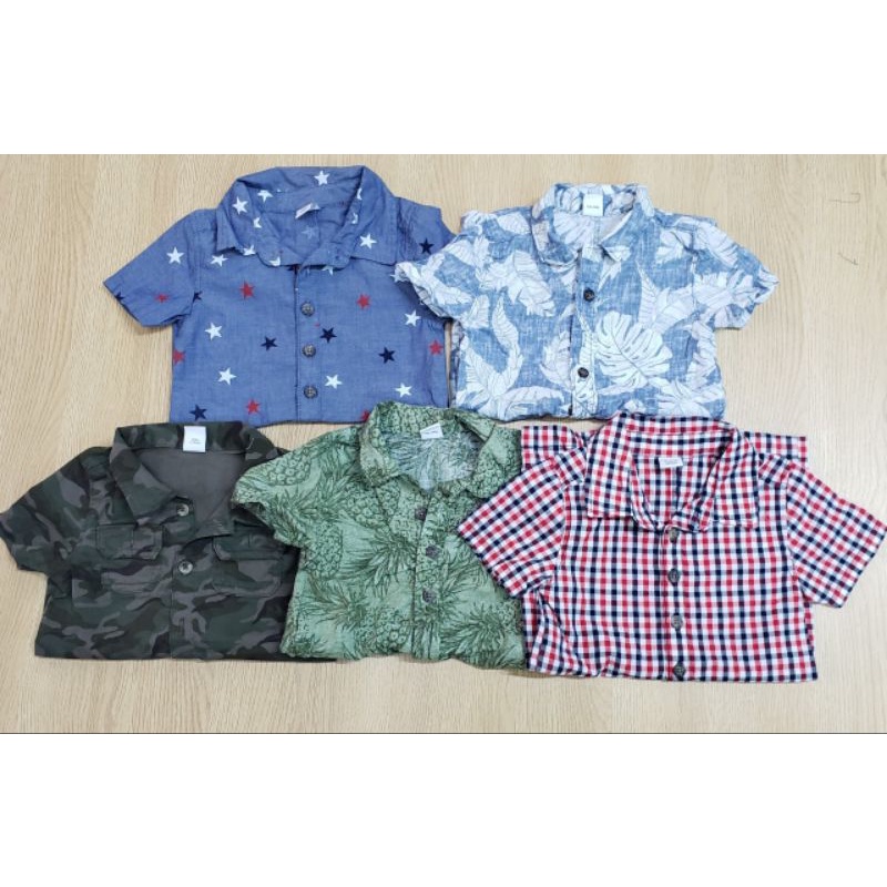 Romper vải cổ sơ mi OLDNAVY bé trai size 3-24m