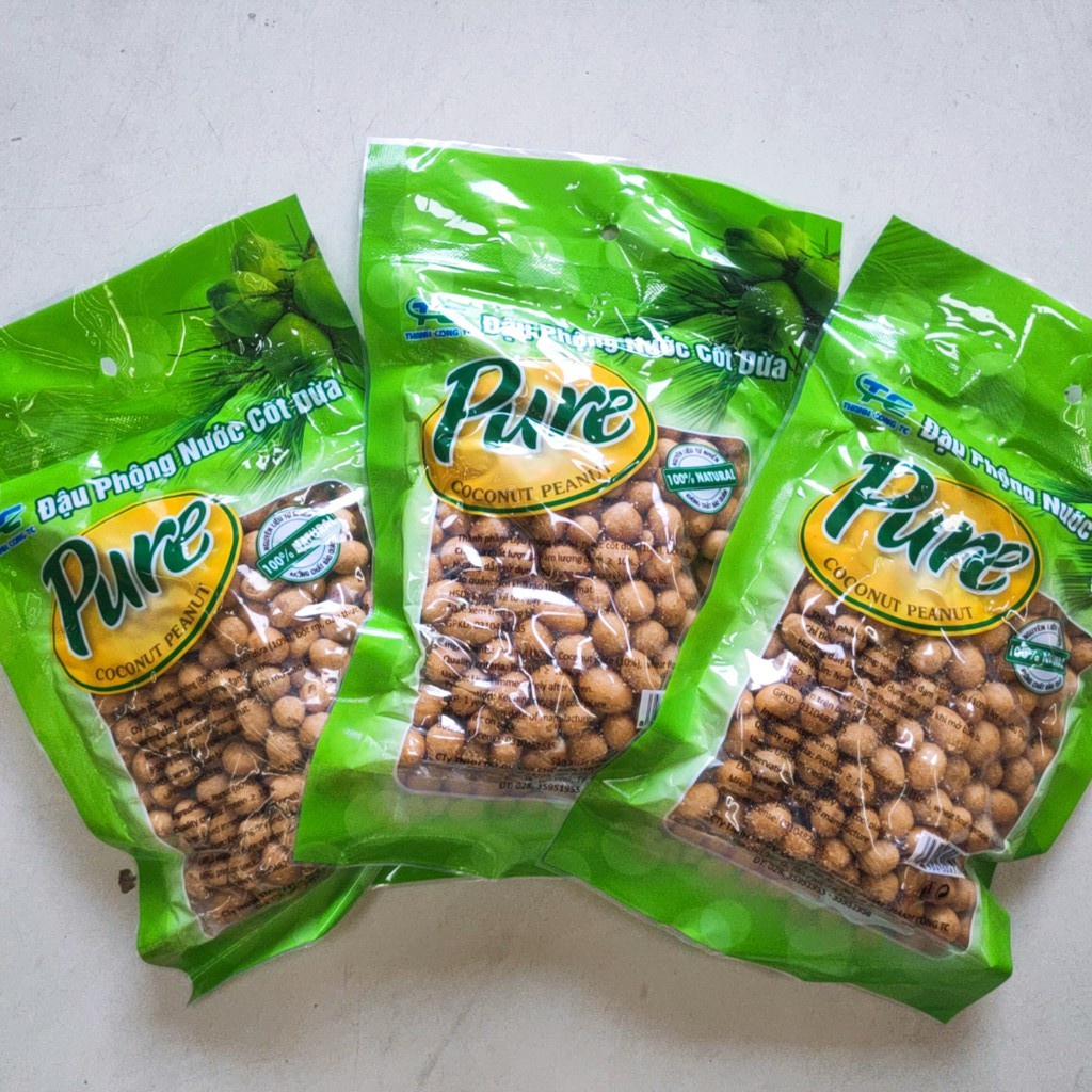 Đậu Phộng Nước Cốt Dừa Pure Gói 100g - 200g