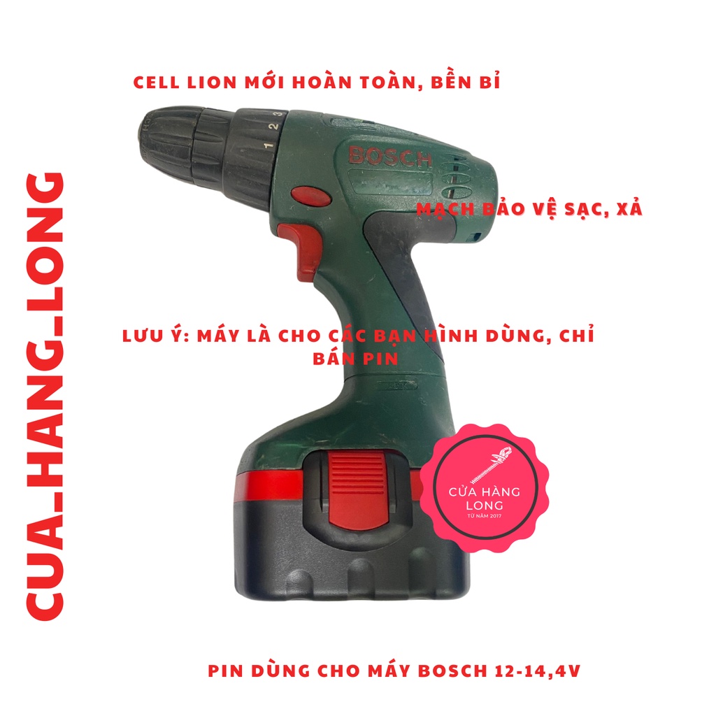 Pin Lion 14,4v dùng cho máy BOSCH 12-14,4v