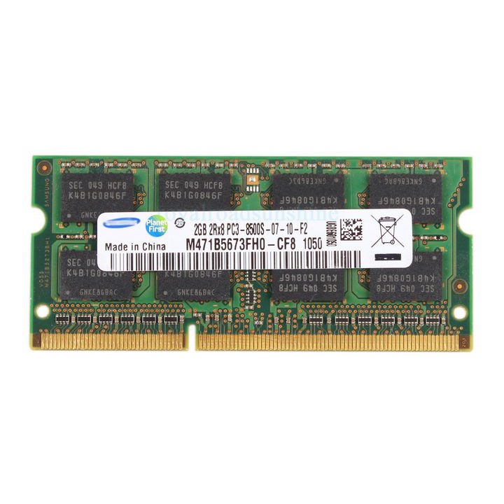 Ram Laptop Ram Samsung DDR3 2G PC3-8500S Bus 1066 Mhz BH 60 Tháng
