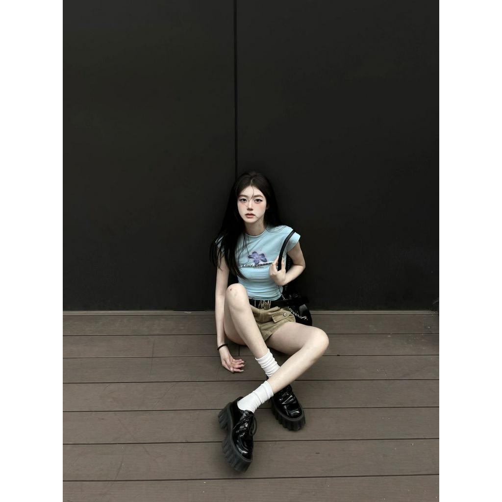 Girl's Paradise.VN áo phông áo thun nữ croptop baby tee Thời trang hàn quốc A29J26H 35Z230828