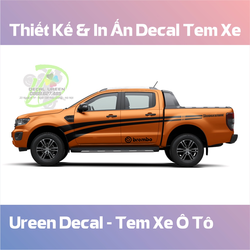 Tem Dán Xe Đẹp Cho Ford Ranger Và Các Dòng Xe Bán Tải - Decal Ureen