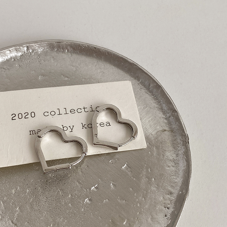 Hoa Tai Hình Trái Tim Đơn Giản Thời Trang Cho Nữ