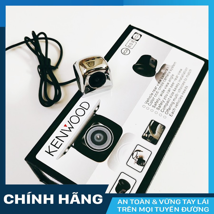 Camera lùi Kenwood công nghệ AHD siêu nét cho màn hình xe hơi Android