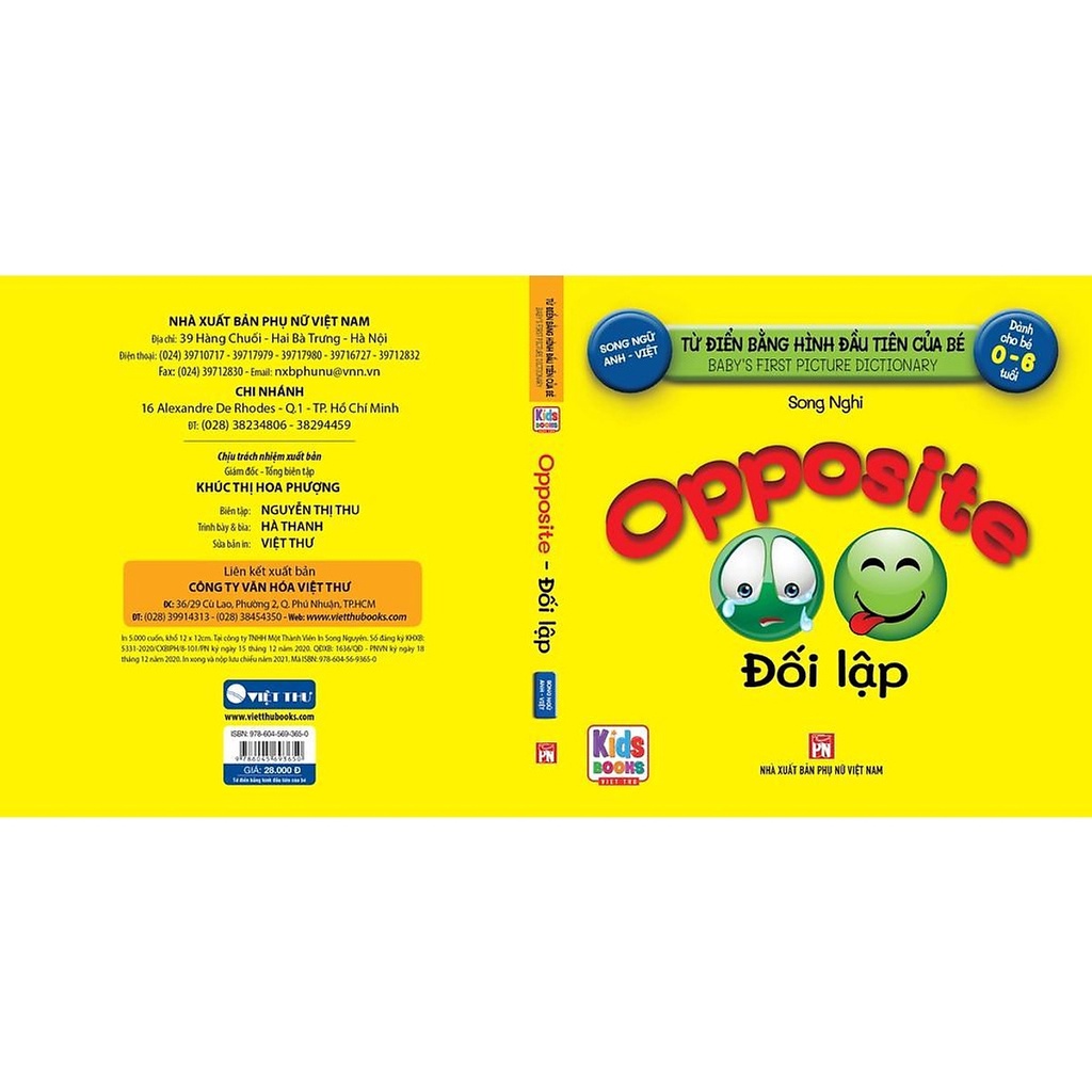 Sách Từ Điển Bằng Hình Đầu Tiên Của Bé - Opposite - Đối Lập