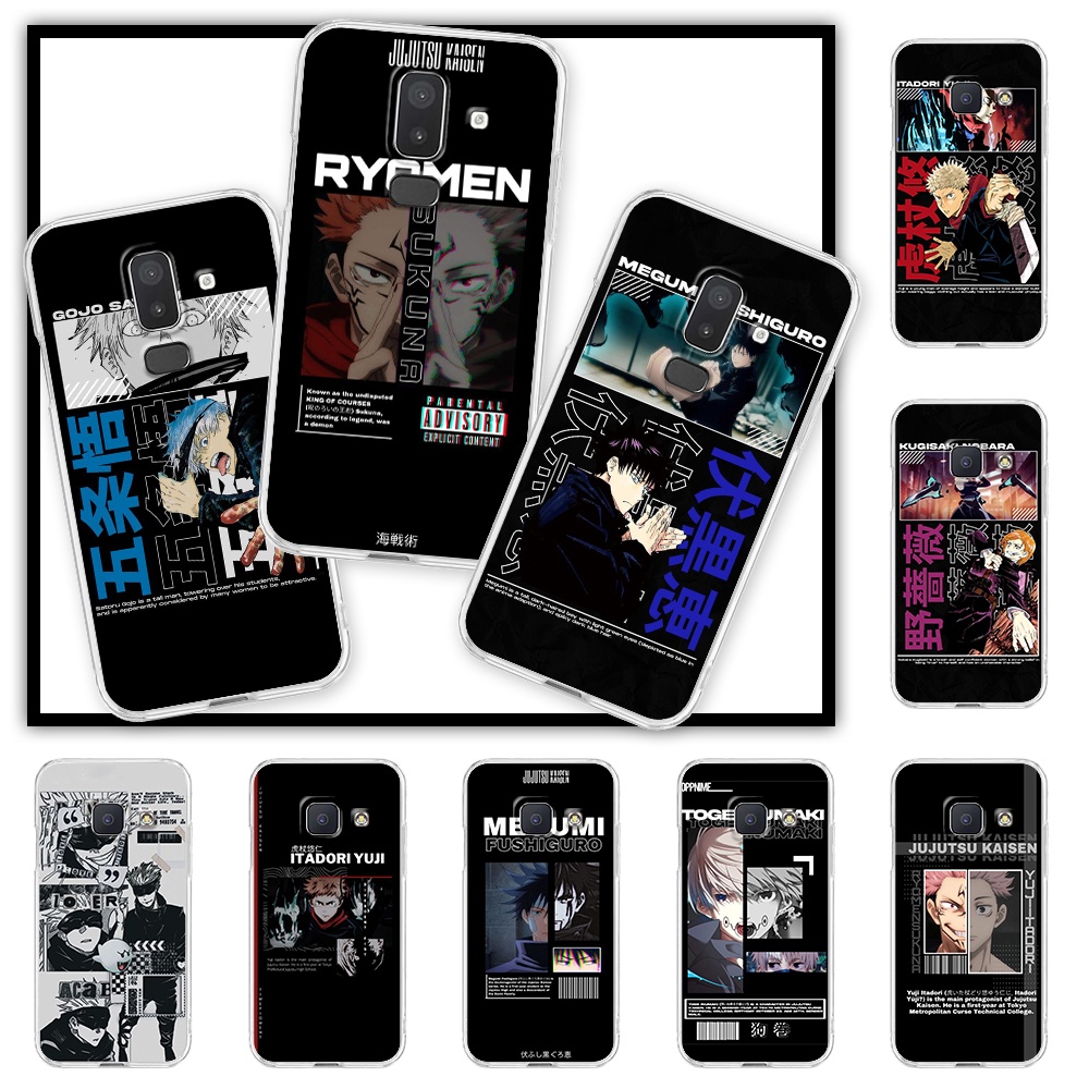 Ốp Điện Thoại Trong Suốt Hình Anime jujutsu kaisen Cho Samsung J6 2018/J6 Plus/J6 Prime/J7 Prime/J8 2018