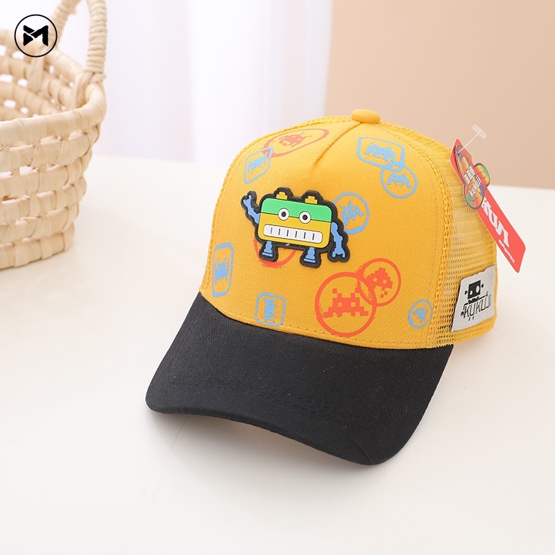 Nón Lưỡi Trai Phối Lưới Thoáng Khí Thời Trang Cho Bé