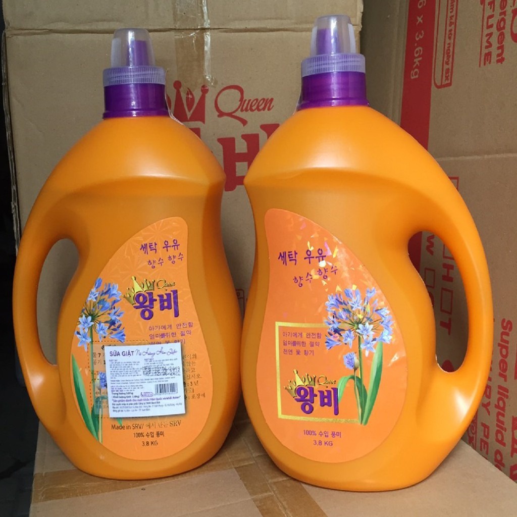 Nước giặt Hàn Quốc ⚡ Nước giặt  Hàn Quốc⚡ Can 3l6 Giặt xả 2 trong 1