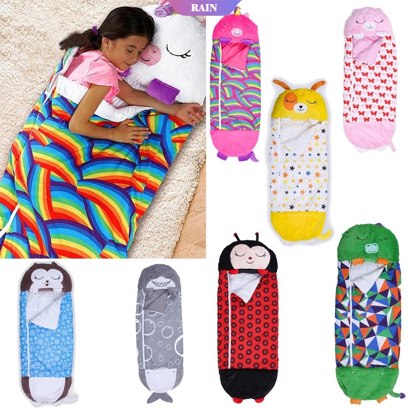 1 Gối Ngủ Mềm Mại Giữ Ấm Họa Tiết Hoạt Hình Dễ Thương Cho Bé