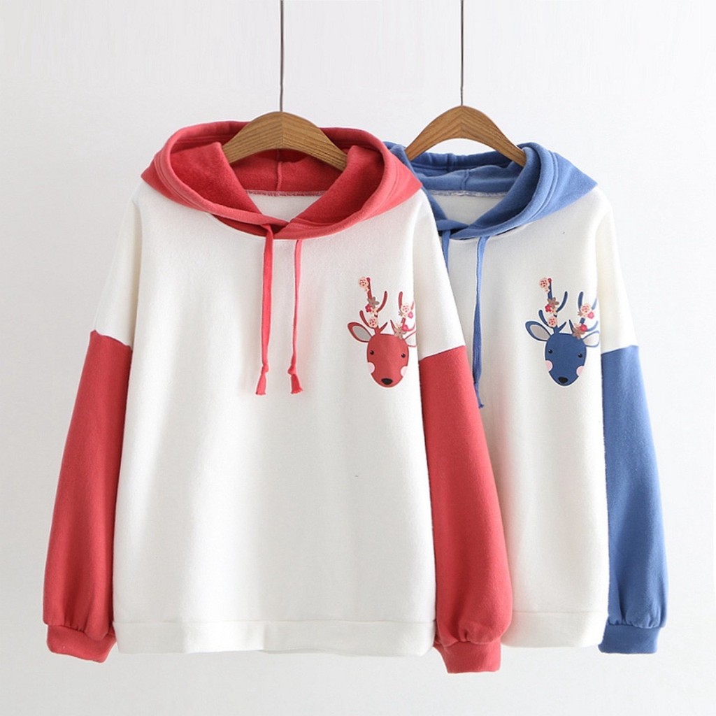 ÁO HOODIE NỮ XINH LUNG LINH ( XU HƯỚNG THU ĐÔNG ) - WEGO SHOP - UT