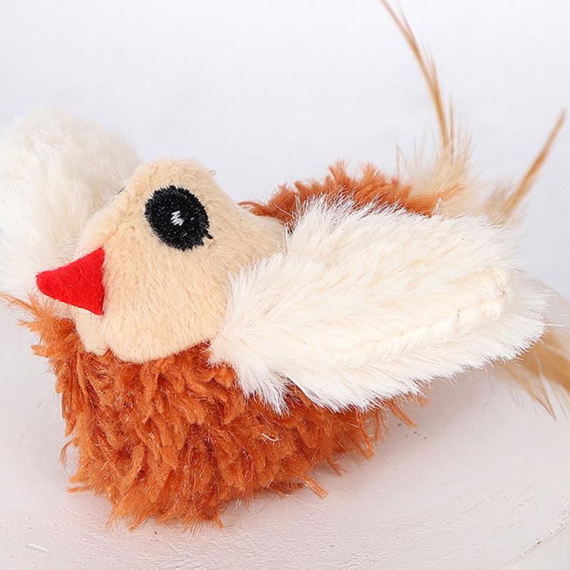 Đồ Chơi Tàu Lửa Điện Tử Bắt Chim Mềm Nhiều Màu Tương Tác Cho Mèo Cưng