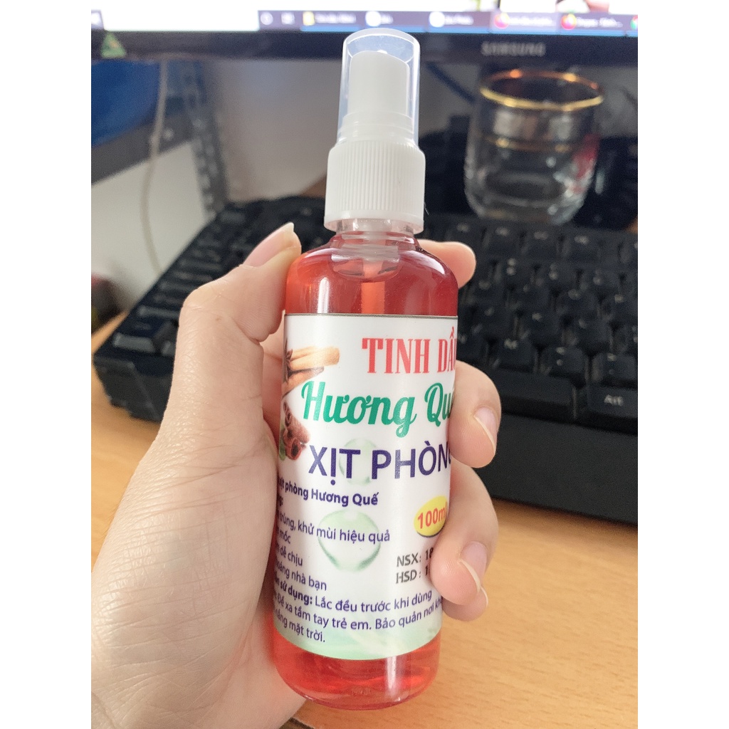 [B17] Tinh dầu xịt phòng khử mùi lọ 100ml - Với nhiều mùi hương thơm dịu