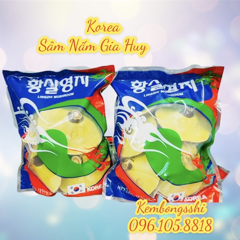 [DATE MỚI] Nấm Linh Chi Vàng Chanh Hàn Quốc Túi Xanh 1Kg