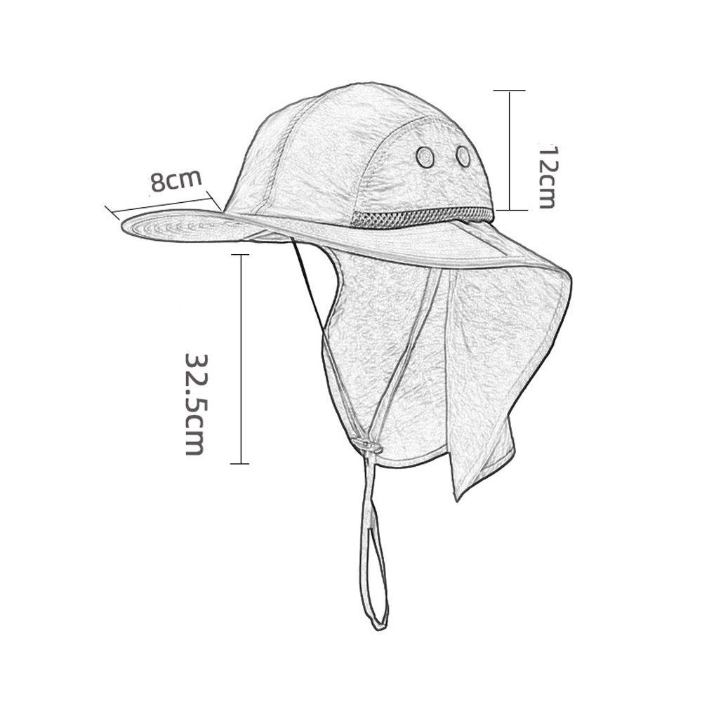 Mũ Bucket Vành Rộng Chống Tia UV Có Thể Điều Chỉnh Dùng Khi Đi Leo Núi / Đạp Xe Ngoài Trời