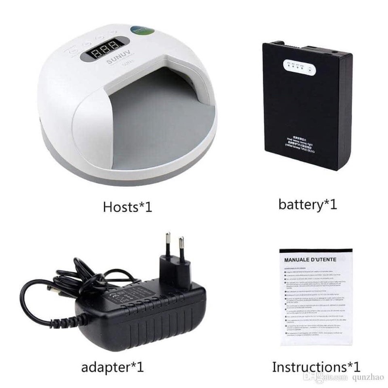 Máy hơ sun 7 UVLED  tích điện Sun 7UVLed kèm Pin sạc dự phòng