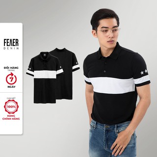 Áo thun Polo nam cổ bẻ họa tiết FEAER 100% chất Cotton thoáng mát, không nhăn Super Star |new arrival 2021|