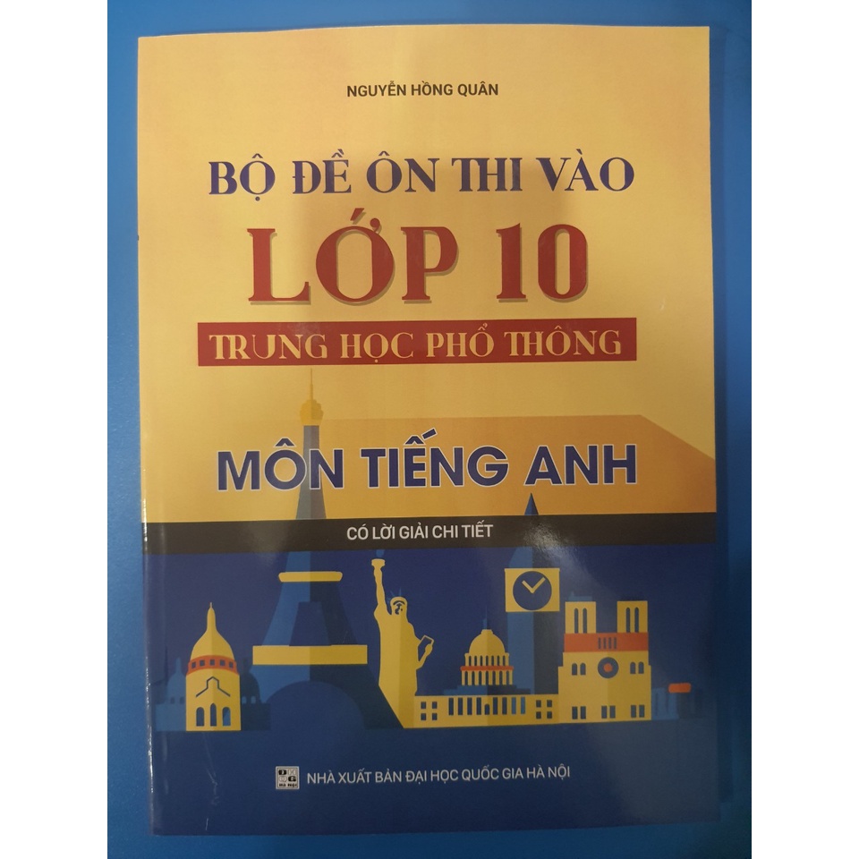 Sách - Bộ đề ôn thi vào lớp 10 trung học phổ thông môn Tiếng Anh