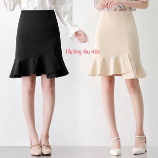 SALE chân váy đuôi cá lệch trẻ trung tới gối