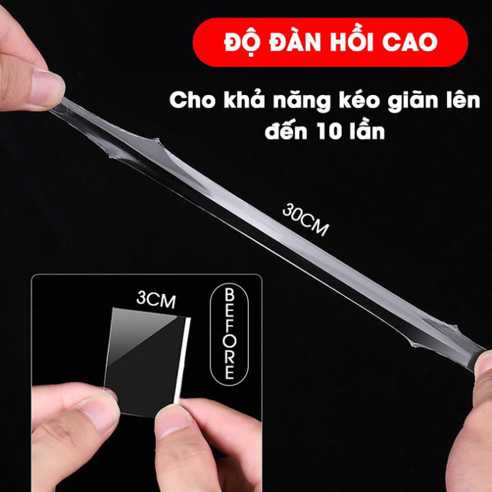 [Mã HOBBY99G5 Đơn Từ 99K Giảm 5] Keo Dán Nano 2 Mặt Dính Siêu Chắc