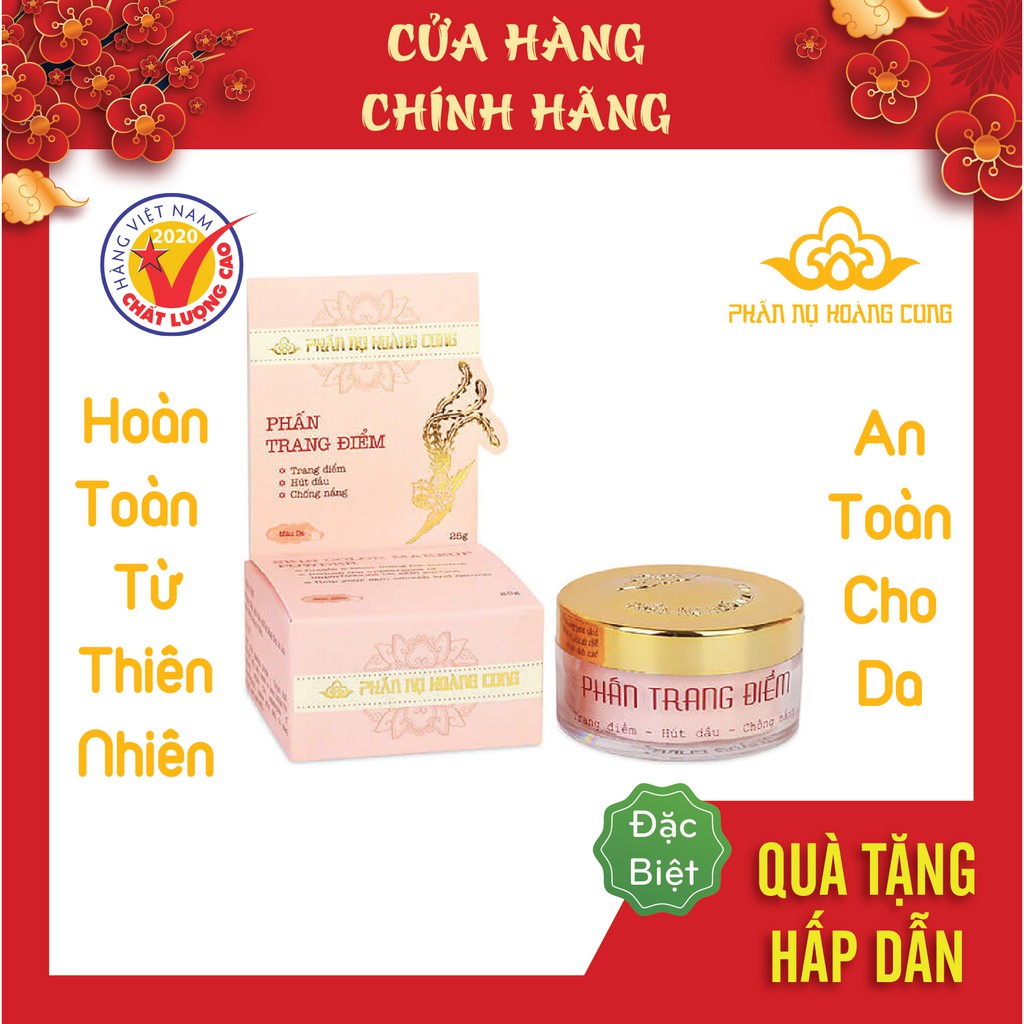 Phấn Trang Điểm Màu Da Phấn nụ hoàng cung 25gr