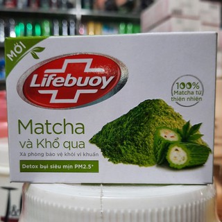  Xà Bông Cục Lifebuoy Matcha và Khổ Qua 90g 