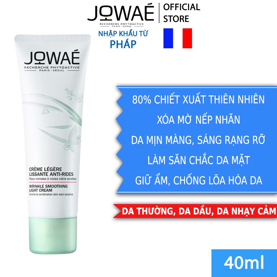 Kem Làm Mờ Nếp Nhăn JOWAE chống lão hóa Da Thường Và Da Dầu - Mỹ Phẩm Thiên Nhiên Nhập Khẩu Chính Hãng Từ Pháp 40ml