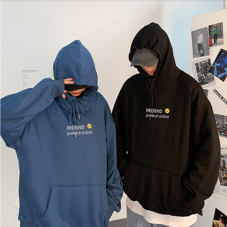 Áo Hoodie Tay Dài Form Rộng In Họa Tiết Hoạt Hình Phong Cách Hàn Quốc