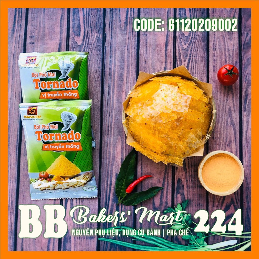 Bột phô mai cam lắc TORNADO - Vị TRUYỀN THỐNG - Gói 100gr | BigBuy360 - bigbuy360.vn