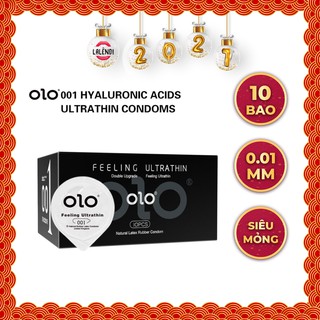 Bao cao su OLO siêu mỏng 0.01mm Feeling Ultra Thin màu đen | Lalendi Store & Rendi