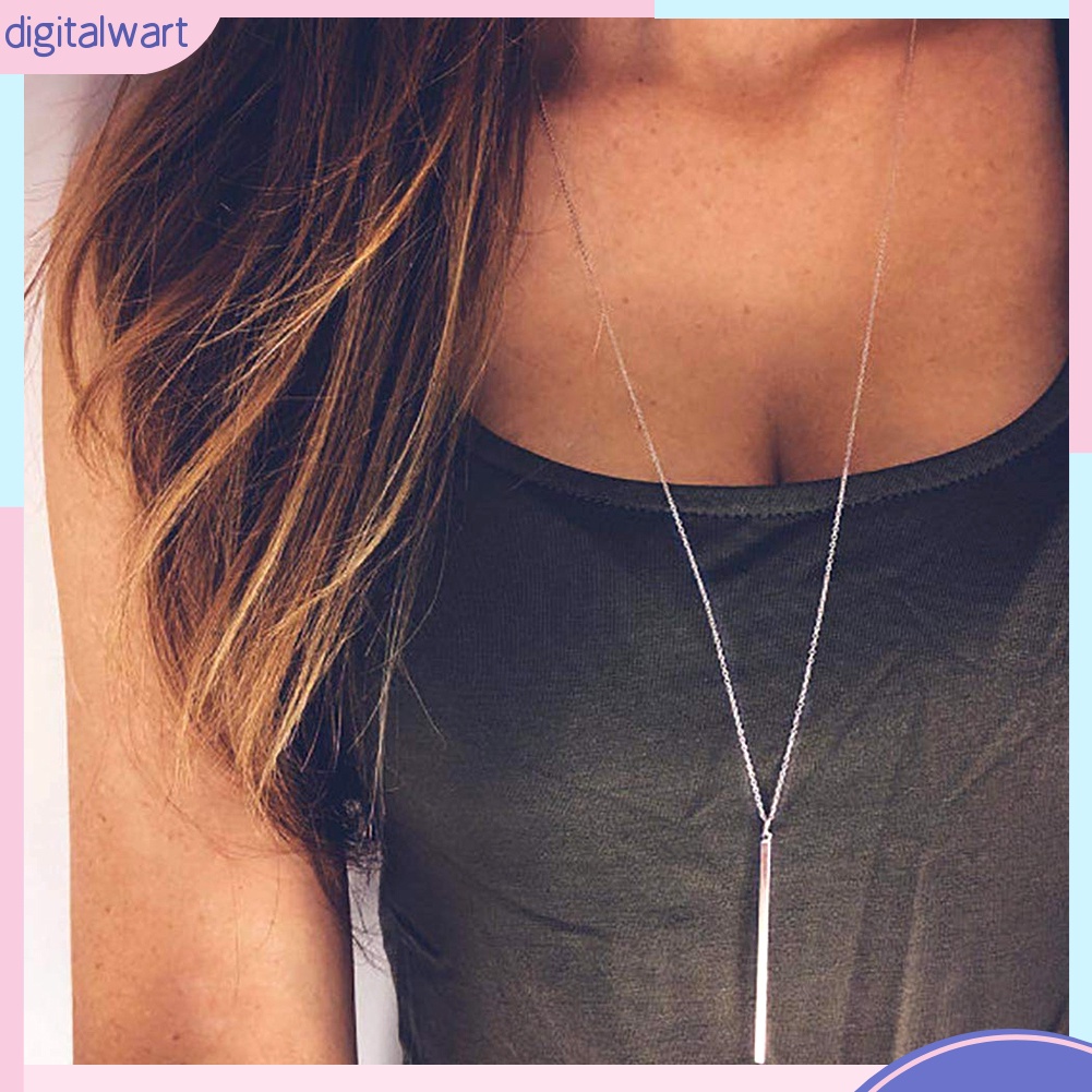 Vòng cổ hợp kim dáng dài mặt hình chữ Y thời trang cho nữ