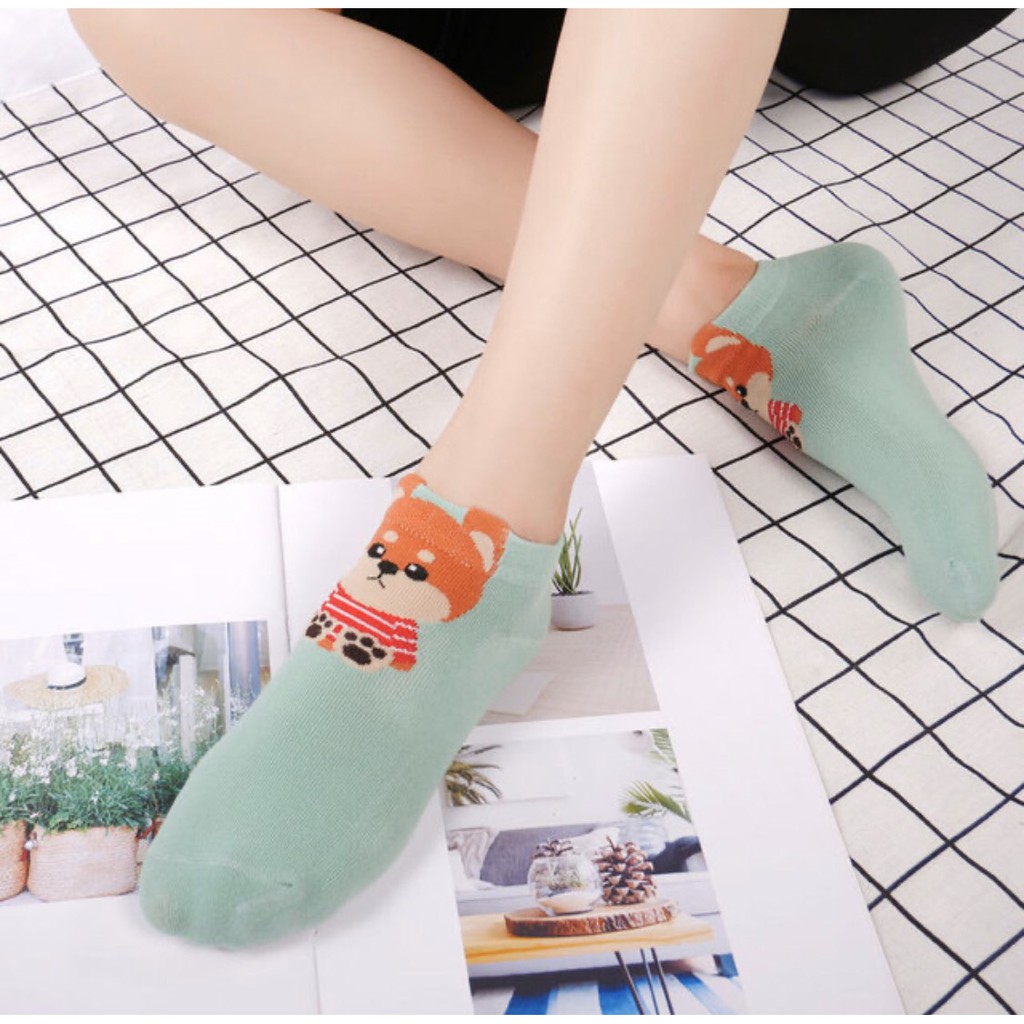 [ĐỒNG GIÁ 15K] VỚ TẤT NGẮN NỮ THÚ CƯNG XINH