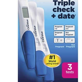 Que thử thai Clearblue Pregnancy triple check + date 3 Tests