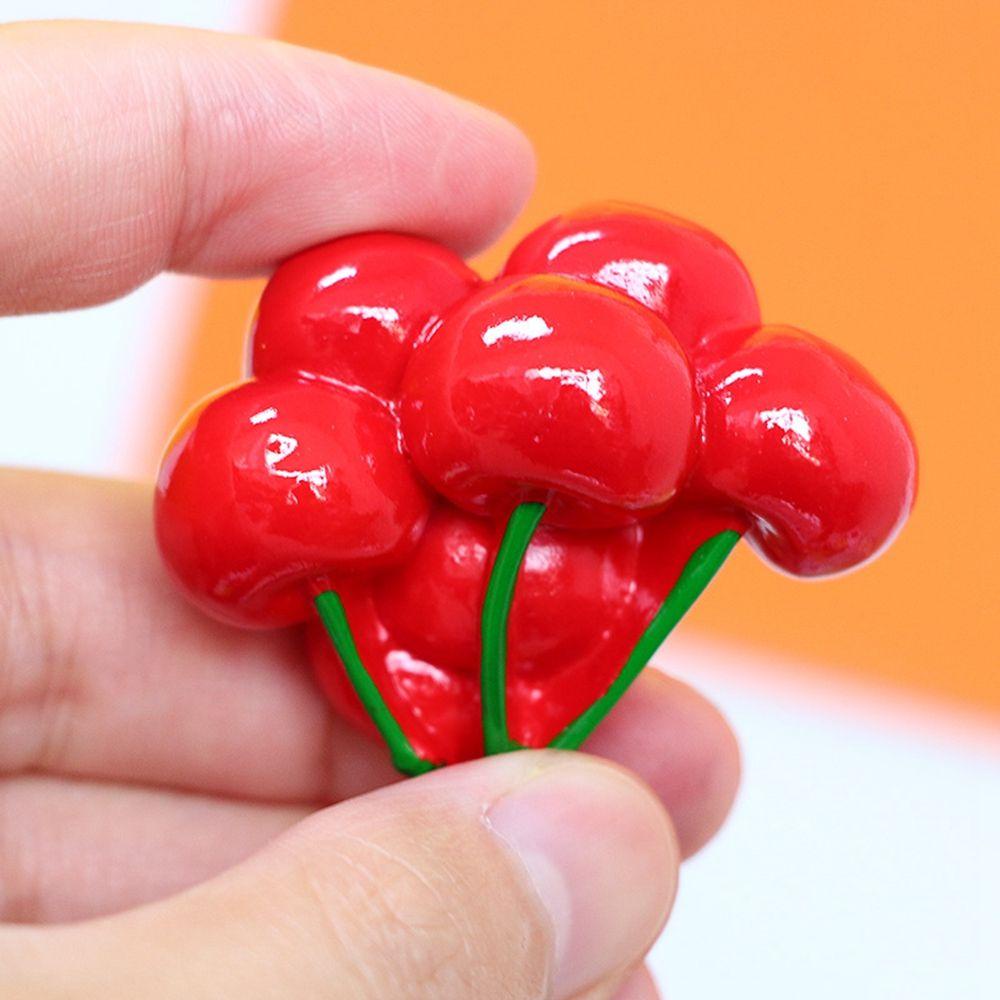 Trái Cây Hoạt Hình Bằng Nhựa Resin Dễ Thương Dùng Trang Trí Tủ Lạnh
