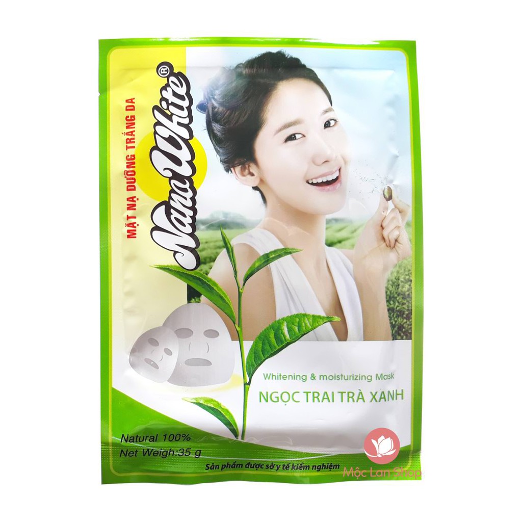 Mặt nạ dưỡng da Collagen, Nhân Sâm, Ngọc Trai, Trà Xanh, Sữa Tươi, Dừa Non 10 miếng - Mỹ phẩm Mộc Lan