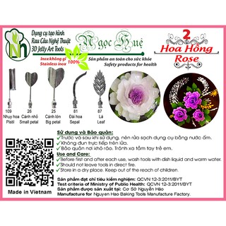 Dụng cụ rau câu 3d ngọc huệ