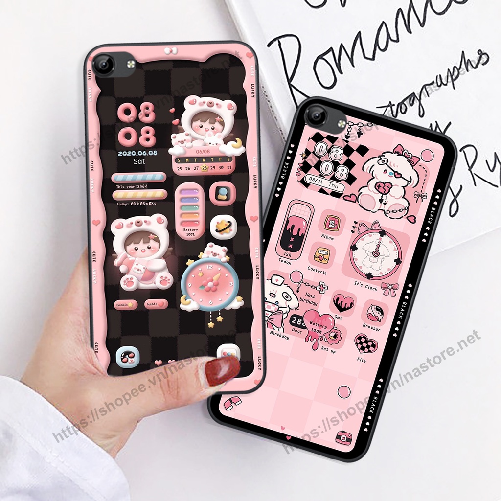 Ốp lưng Vivo Y81 / Y83 / Y71 gấu, đồng hồ dễ thương cute giá rẻ