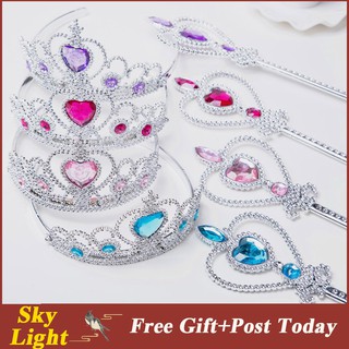 Set vương miện công chúa và quyền trượng đồ chơi dễ thương dành cho bé gái
