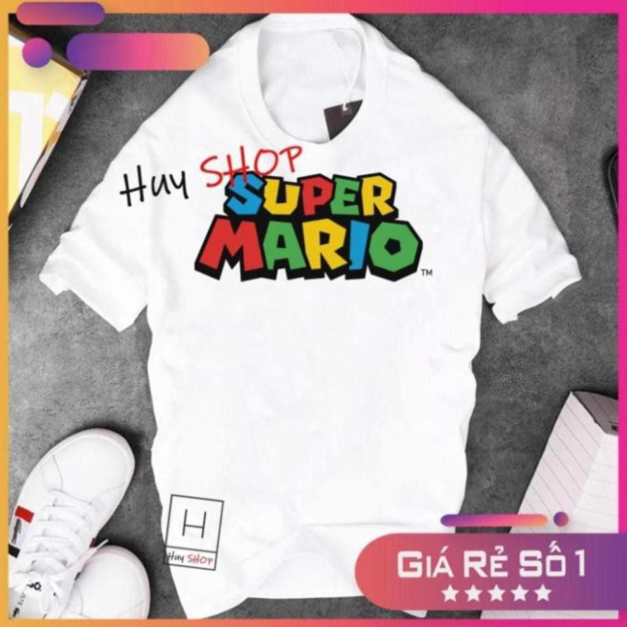 Áo thun Mario Cute dễ thương - Áo thun Hàn Quốc Unisex - Áo thun tay lỡ - Áo thun cặp đôi - Áo thun Hàn Quốc 252