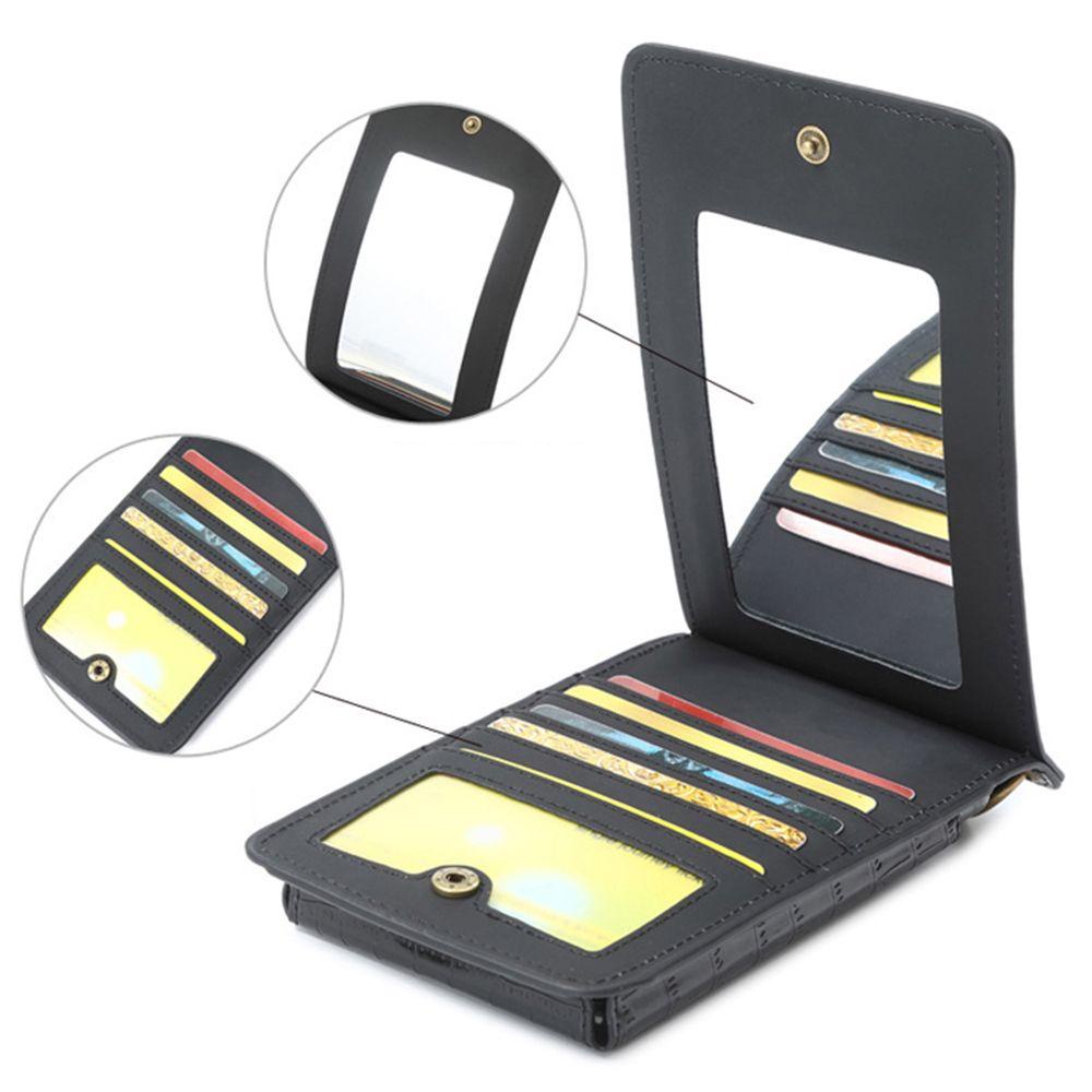 Glees 1 Túi Da Đựng Điện Thoại / Tiền Xu Đa Năng Màu Trắng Trơn Cho Nữ