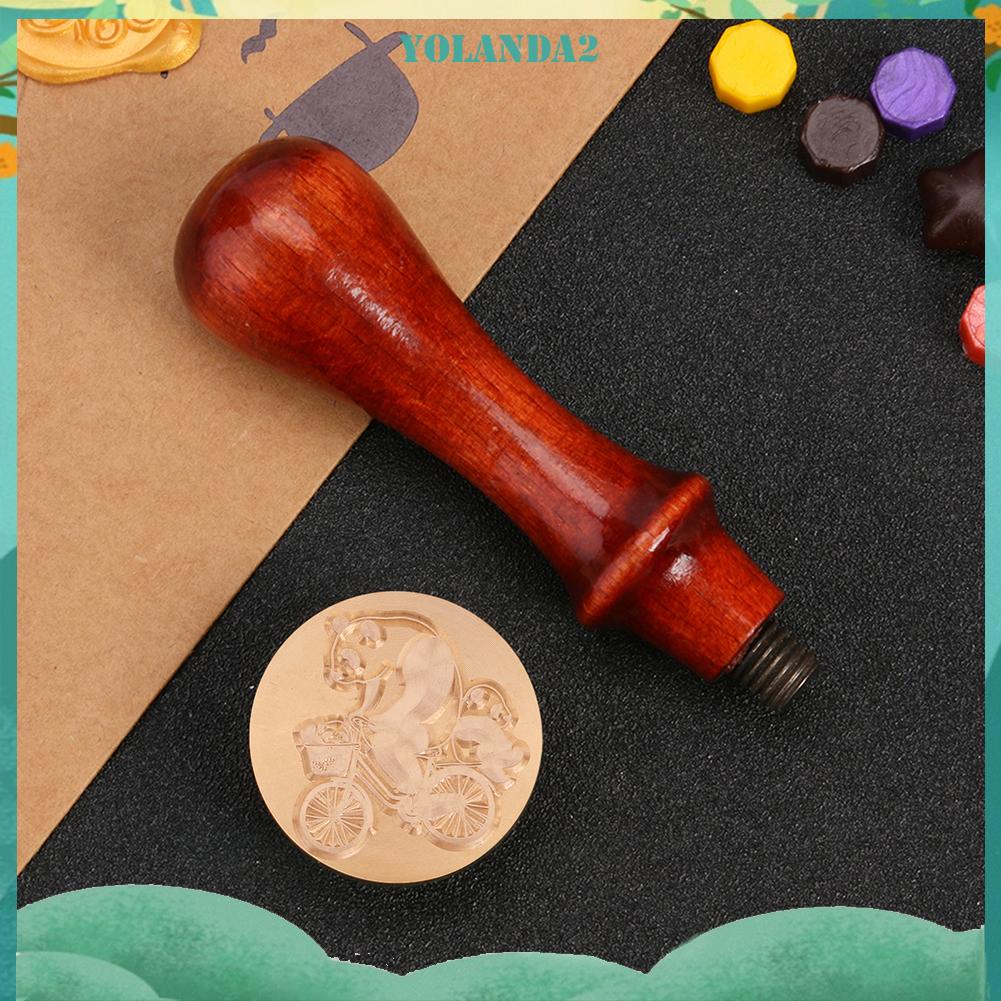 Đầu con dấu sáp niêm phong bì thư hình động vật bằng đồng