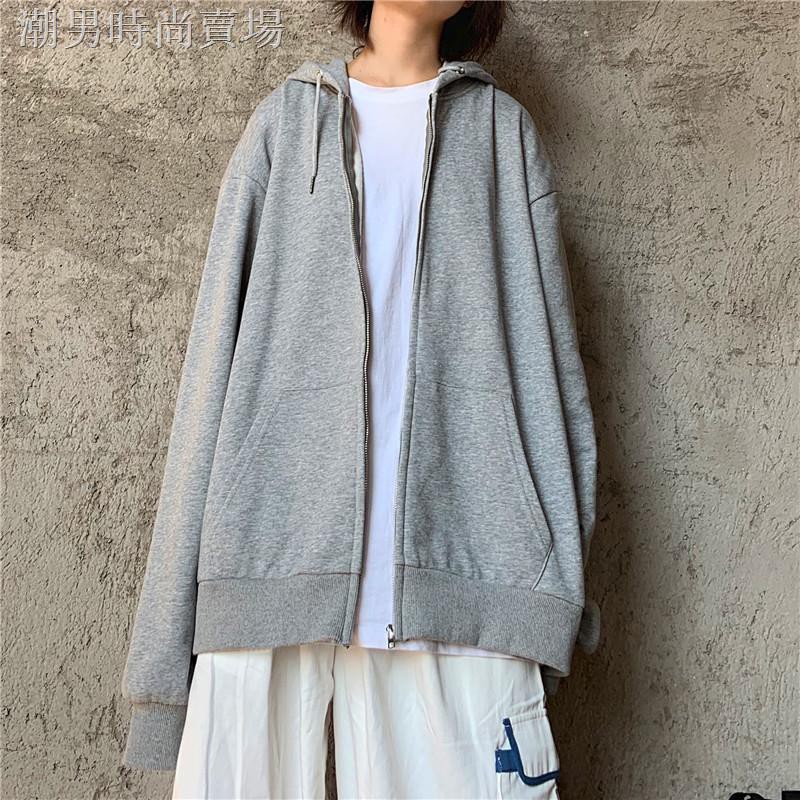 Áo Khoác Hoodie Dáng Rộng Màu Đen Kiểu Hàn Quốc Thời Trang 2020 Cho Các Cặp Đôi