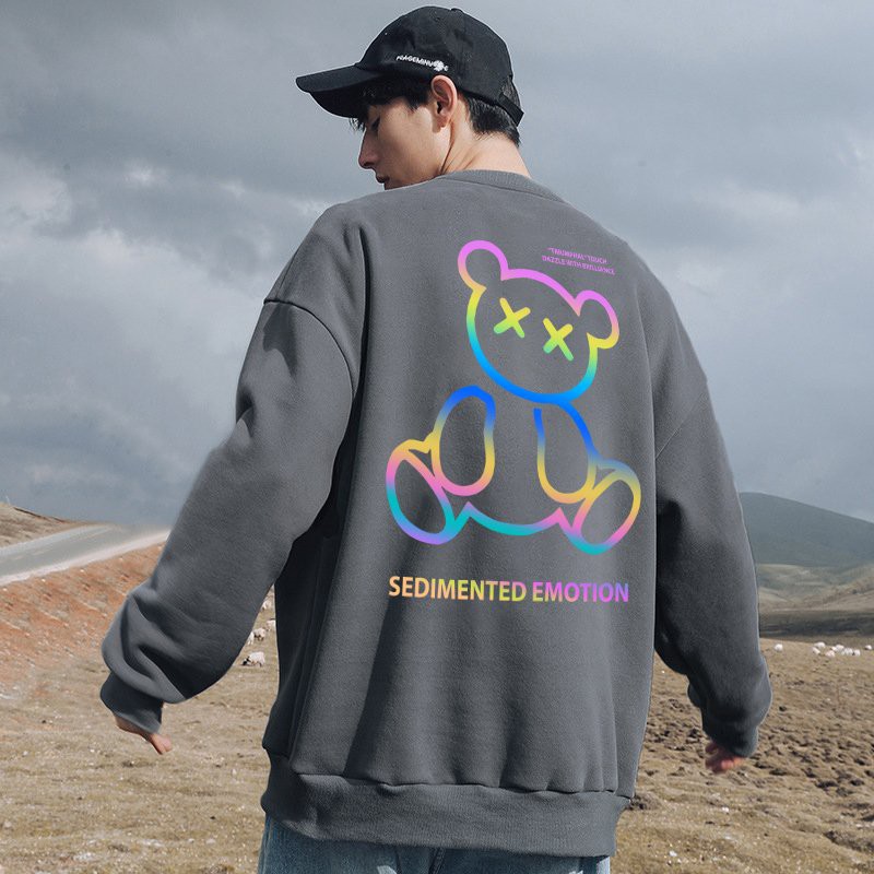 Áo Sweater nỉ ❤️Áo nỉ Ulzzang phản quang unisex nam nữ trần bông Gấu Sedi - AS91 | BigBuy360 - bigbuy360.vn