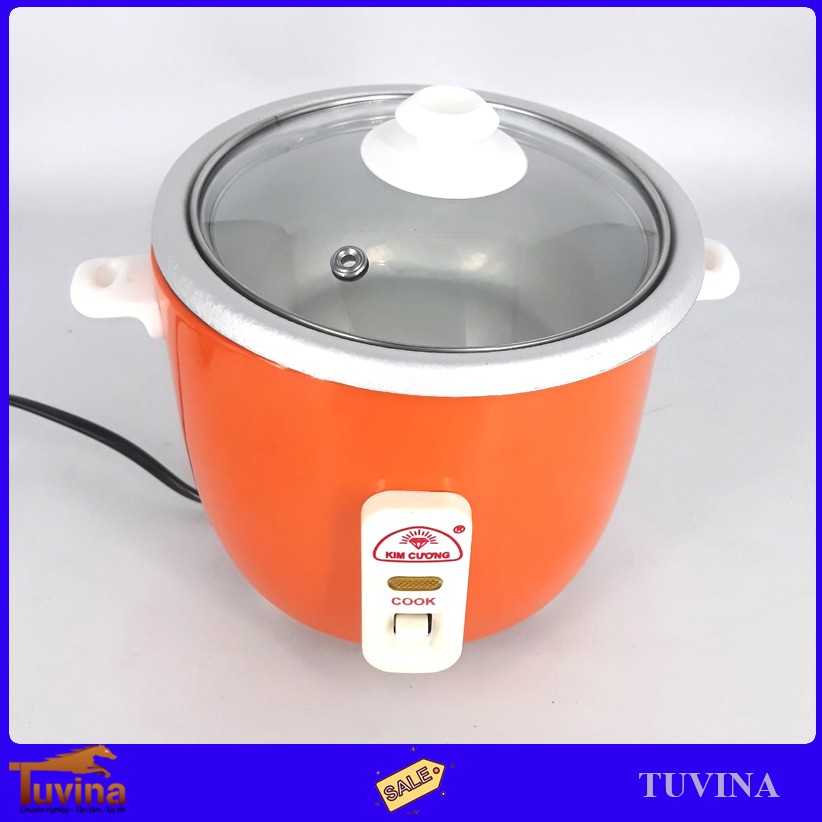 Nồi Cơm Điện Mini 0.3 Lít Kim Cương KC-0.3L - Chỉ 1 Người Ăn - Hàng Chính Hãng (Bảo Hành 12 Tháng)