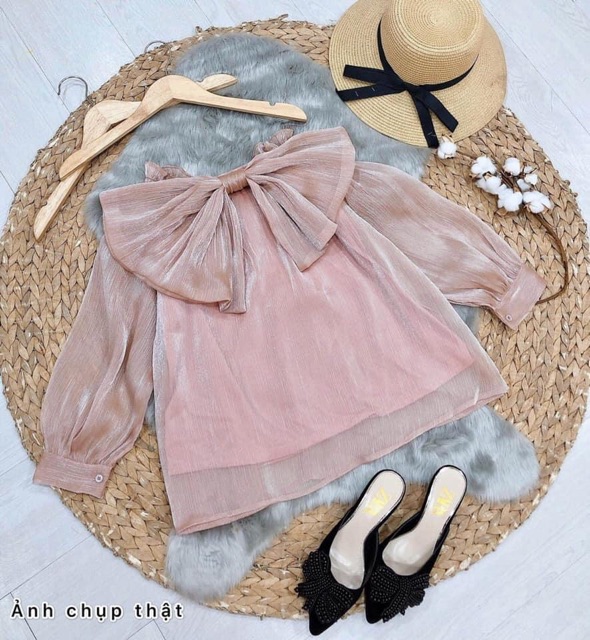 ❤️ ẢNH CHỤP THẬT ÁO BẸT VAI NƠ TO #160k